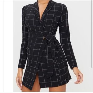 Stripped blazer dress